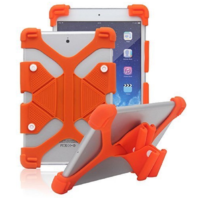 Universal-7-8-inch-Soft-Silicone-Rubber-Shockproof-Stand-Skin-Case-Orange